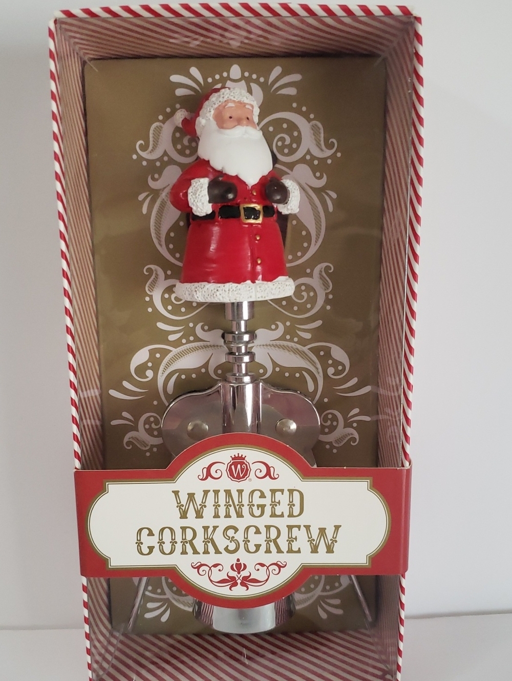 Wild Eye Designs Santa Design Winged Corkscrew